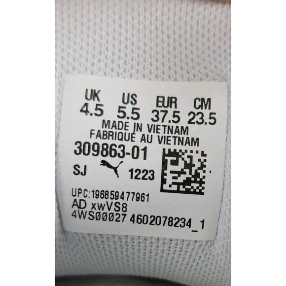 NEW Puma Scoot 1 Grey Ice Junior Basketball Shoes Size 5.5 Silver Mist/Gray Fog - Picture 8 of 8